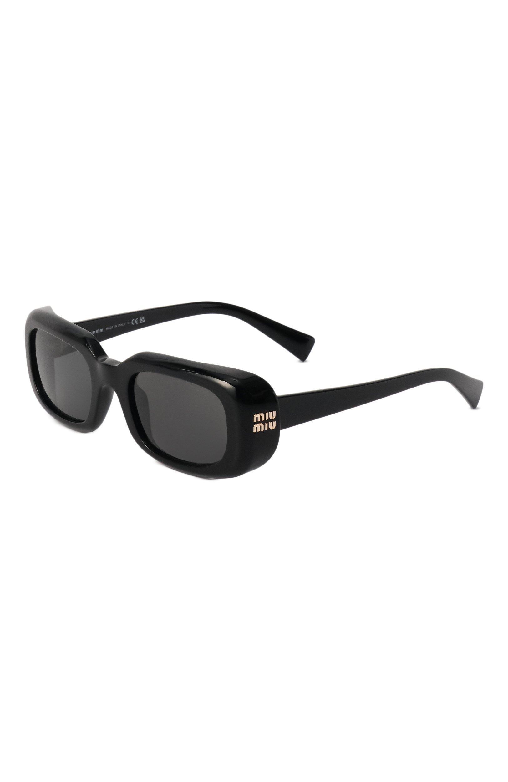 Солнцезащитные очки MIU MIU черного цвета по цене 56600 руб., арт. B13S-16K08Z, фото 1 Солнцезащитные очки MIU MIU, арт. B13S-16K08Z, фото 1