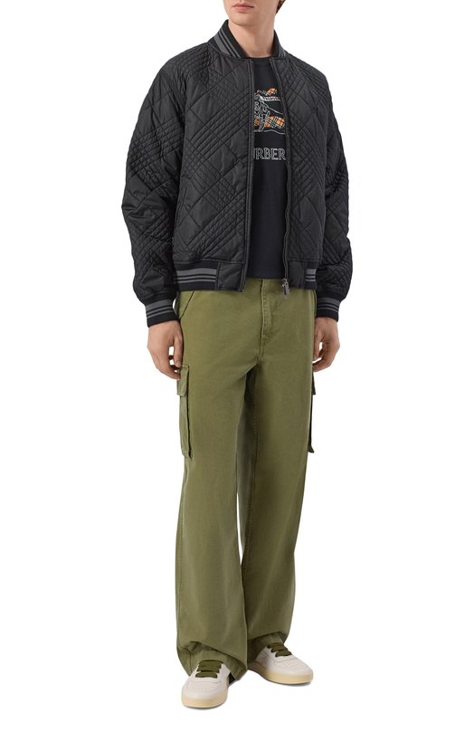 Хлопковая футболка Burberry 8121033 Чёрный  8121033 Фото 2