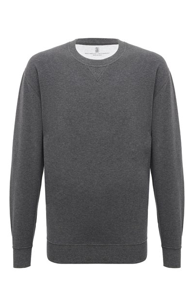 Мужской хлопковый свитшот BRUNELLO CUCINELLI, арт. MTU143430