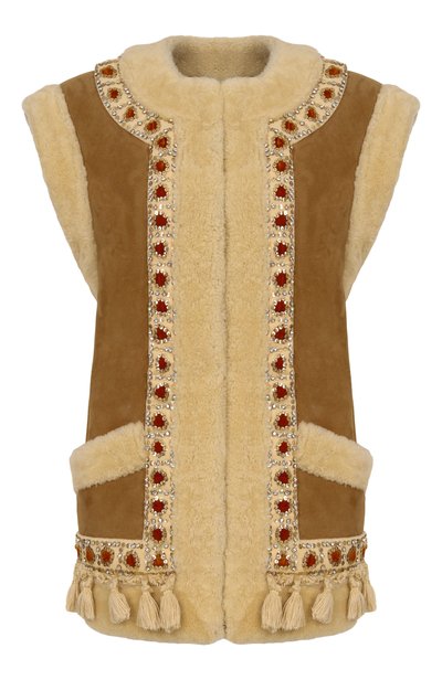Женский жилет из овчины VALENTINO, арт. 9B3NL0AD/9FC