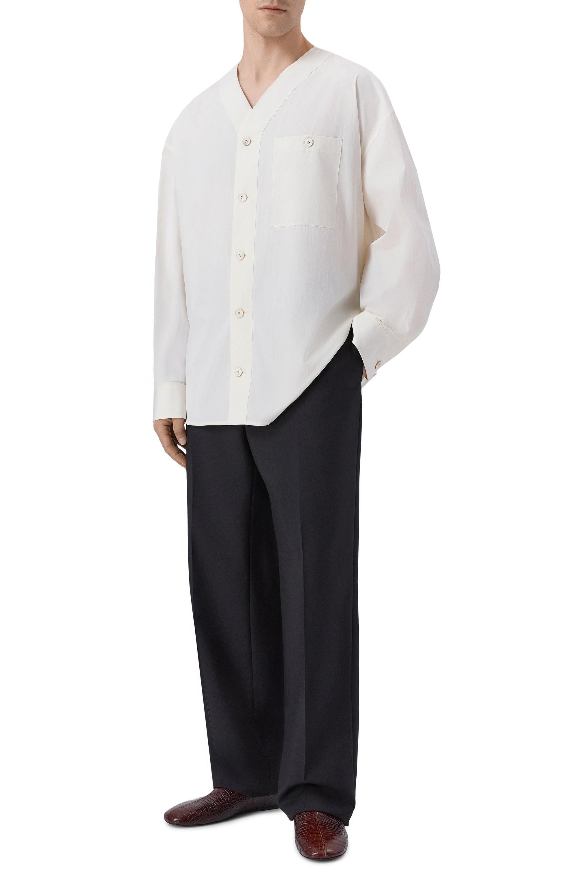 Хлопковая рубашка JIL SANDER, арт. J47DL0177/J45292, фото 2