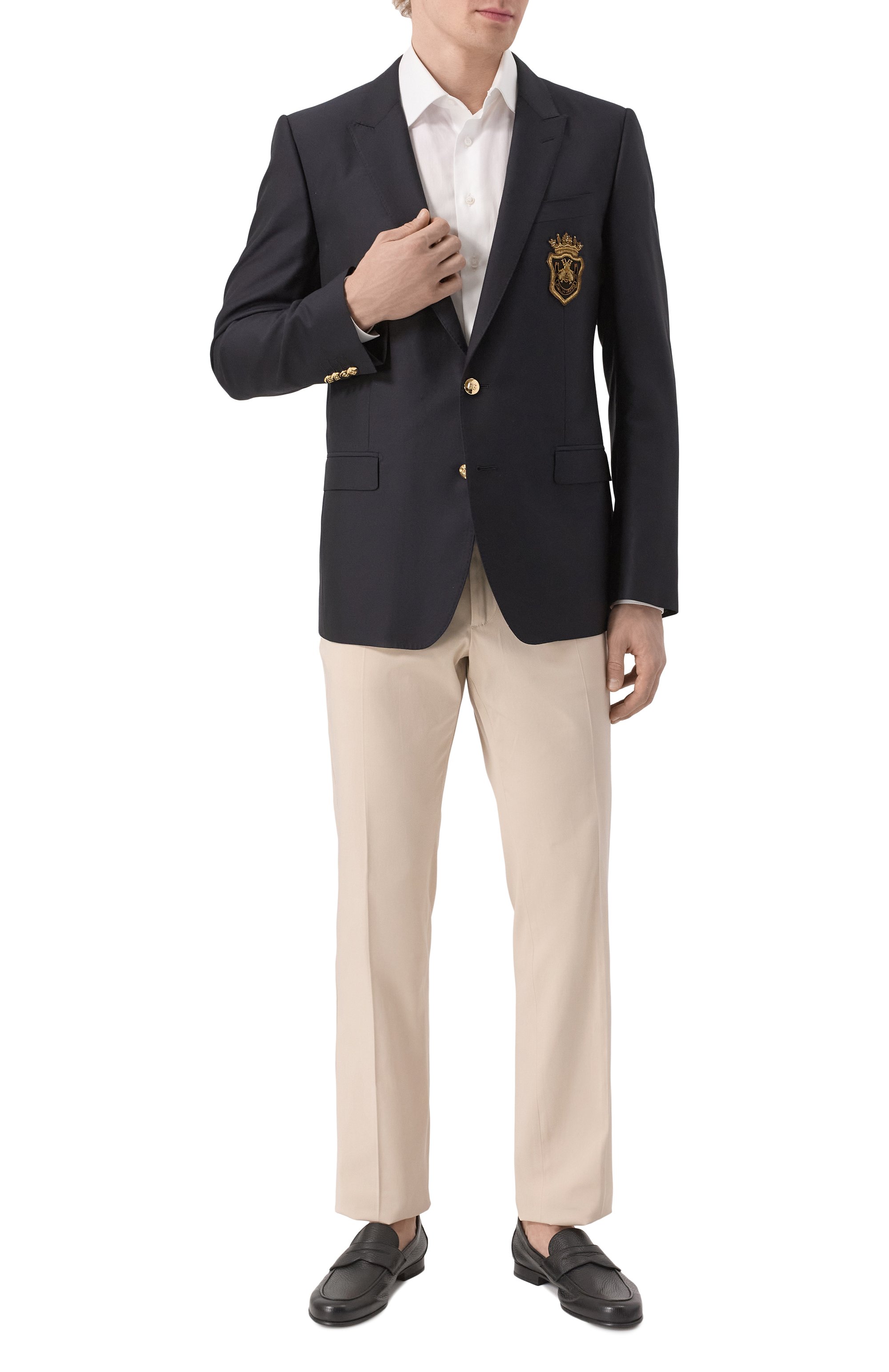 Пиджак из шерсти и шелка DOLCE & GABBANA, арт. G2LK0Z/FU3H1, фото 2