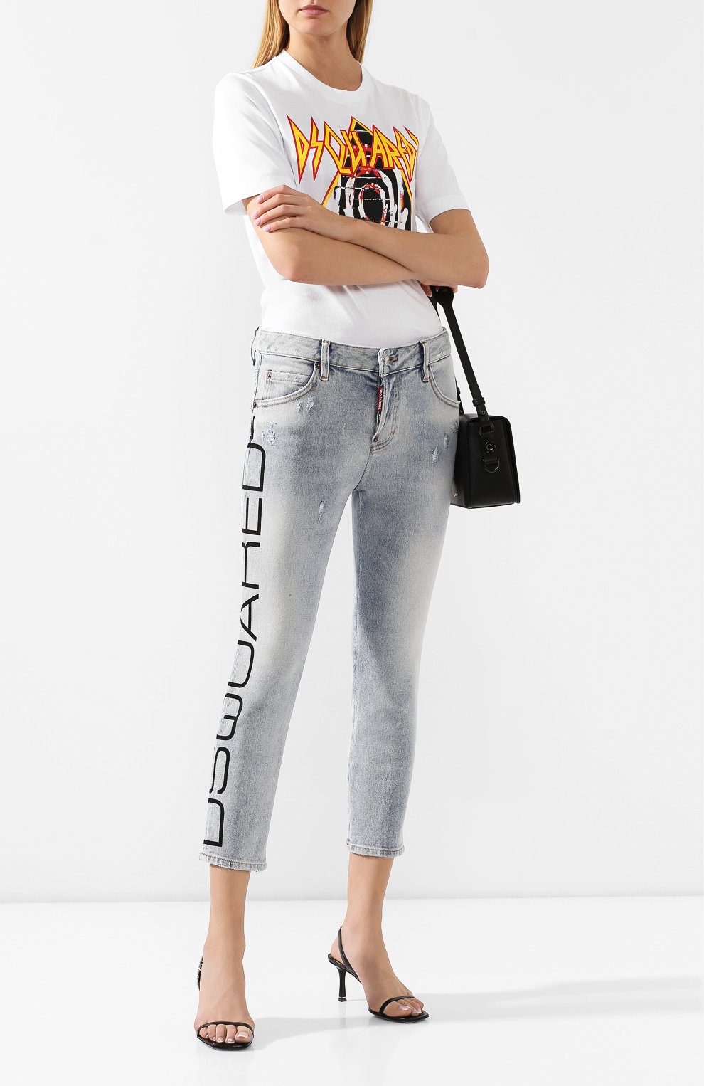 Джинсы DSQUARED2 синего цвета по цене 31100 руб., арт. S72LB0224/S30662, фото 2 Джинсы DSQUARED2, арт. S72LB0224/S30662, фото 2