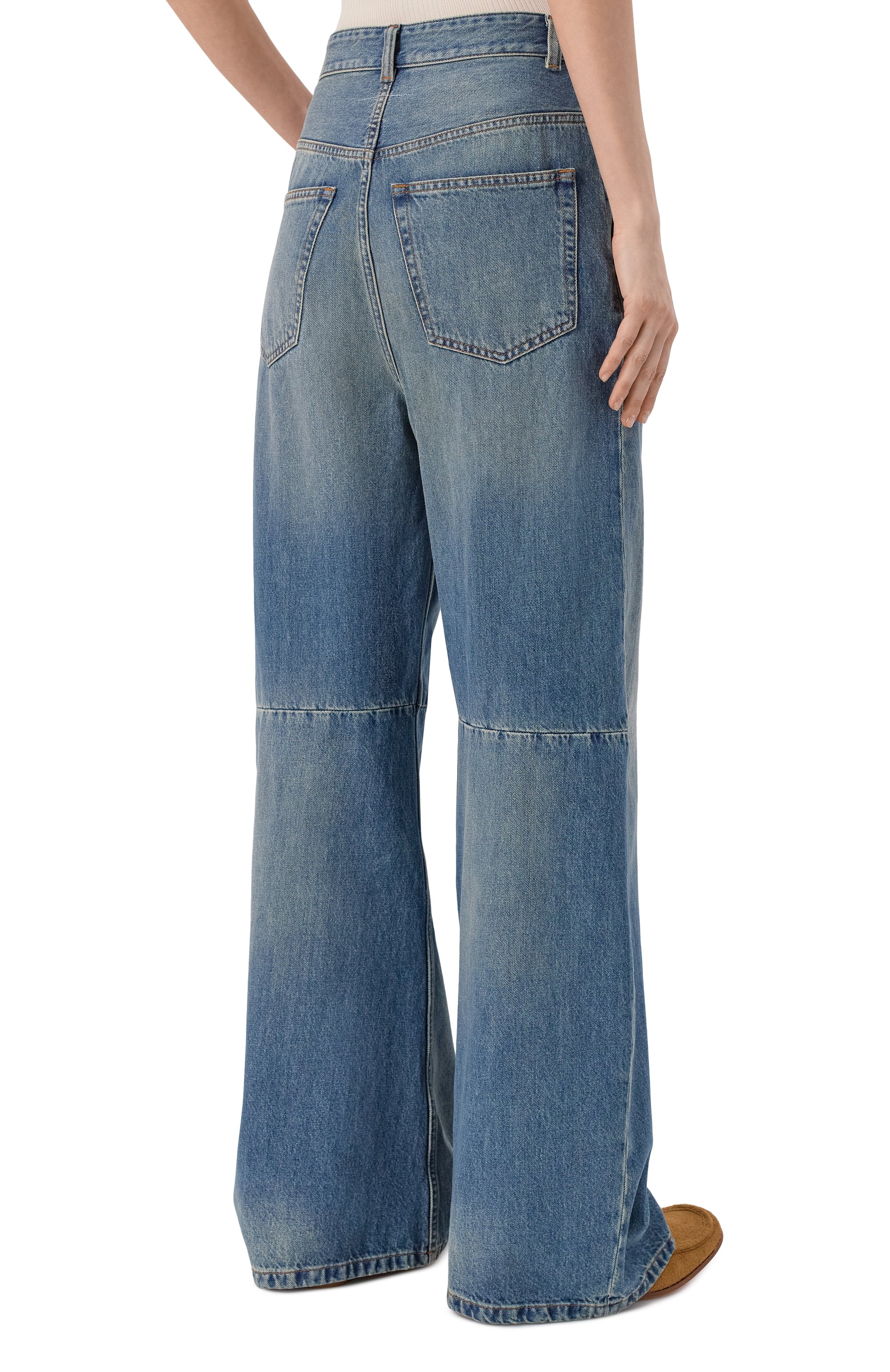 Джинсы MM6 синего цвета по цене 59300 руб., арт. S52LA0269/M30055, фото 4 Джинсы MM6, арт. S52LA0269/M30055, фото 4