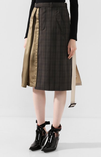 Шерстяная юбка MAISON MARGIELA, арт. S51MA0366/STN899, фото 3