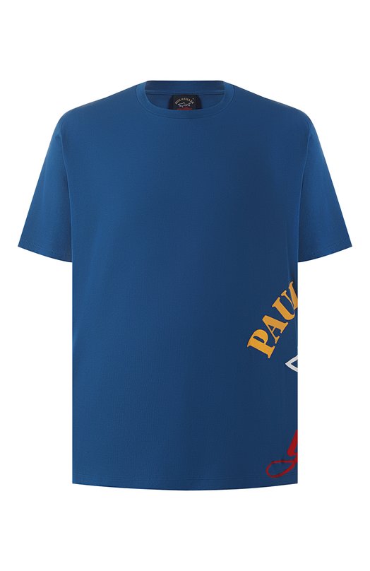

Хлопковая футболка Paul&Shark, Синий