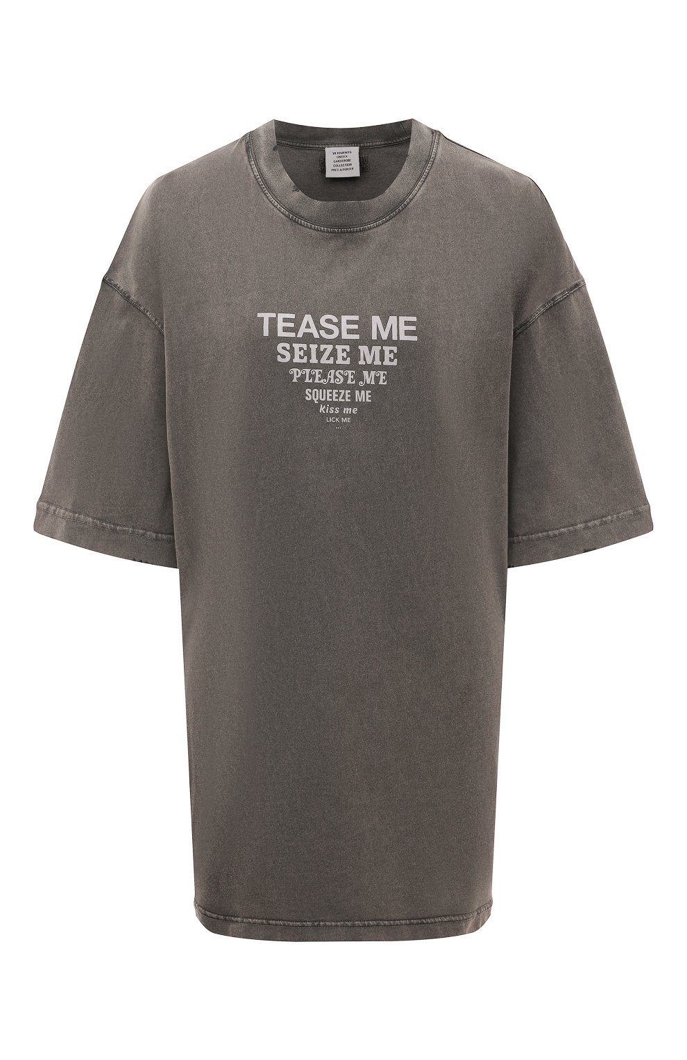 Хлопковая футболка VETEMENTS, арт. UE63TR280B, фото 1