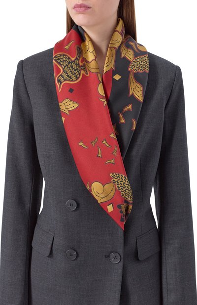 Шелковый платок ХОХЛОМА Х АЛЕНА АХМАДУЛЛИНА, арт. WTA111L, фото 2