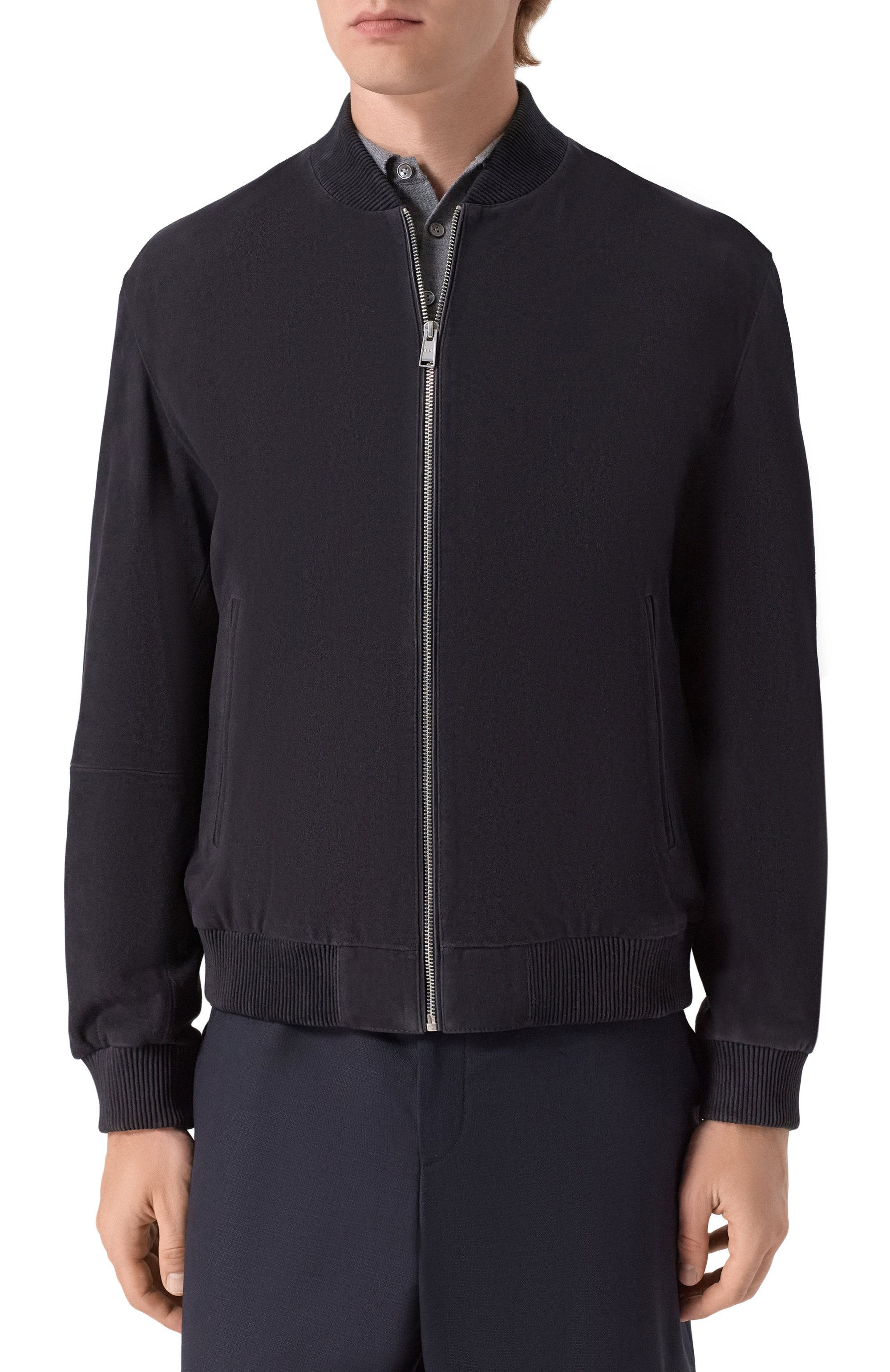 Замшевый бомбер BOSS, арт. 50543213, фото 3