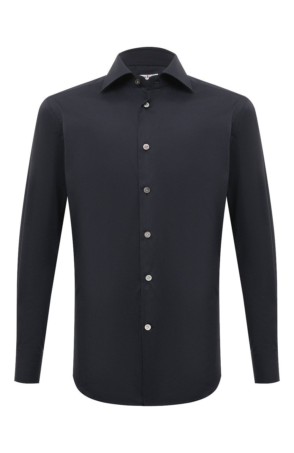 Хлопковая сорочка KITON темно-синего цвета по цене 87550 руб., арт. UCIH0865406, фото 1 Хлопковая сорочка KITON, арт. UCIH0865406, фото 1