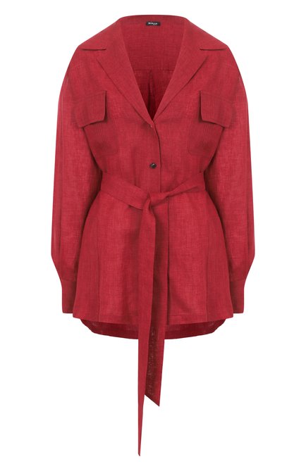 Женская льняная рубашка KITON бордового цвета по цене 0 руб., арт. D57418K0903E01 | Фото 1