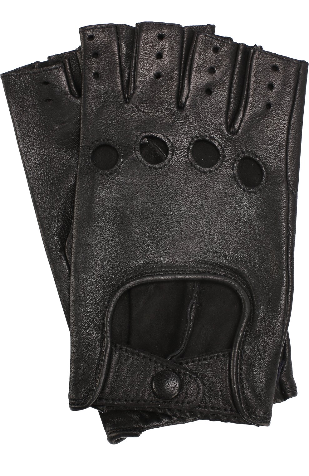 Кожаные митенки с перфорацией AGNELLE, арт. FAYEDC, фото 1