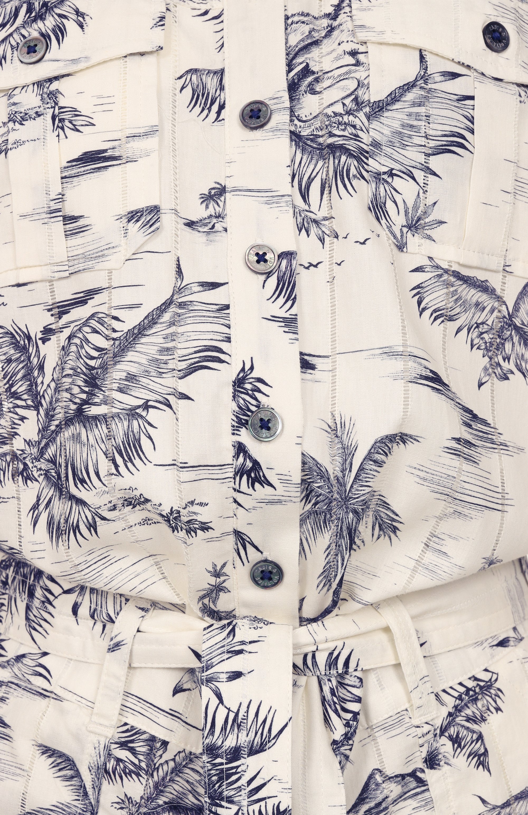 Хлопковый комбинезон ZADIG AND VOLTAIRE, арт. WWJU01039, фото 6