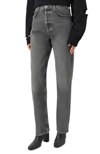 Джинсы 90's pinch waist AGOLDE серого цвета по цене 52400 руб., арт. A9187B1346, фото 3 Джинсы 90's pinch waist AGOLDE, арт. A9187B1346, фото 3