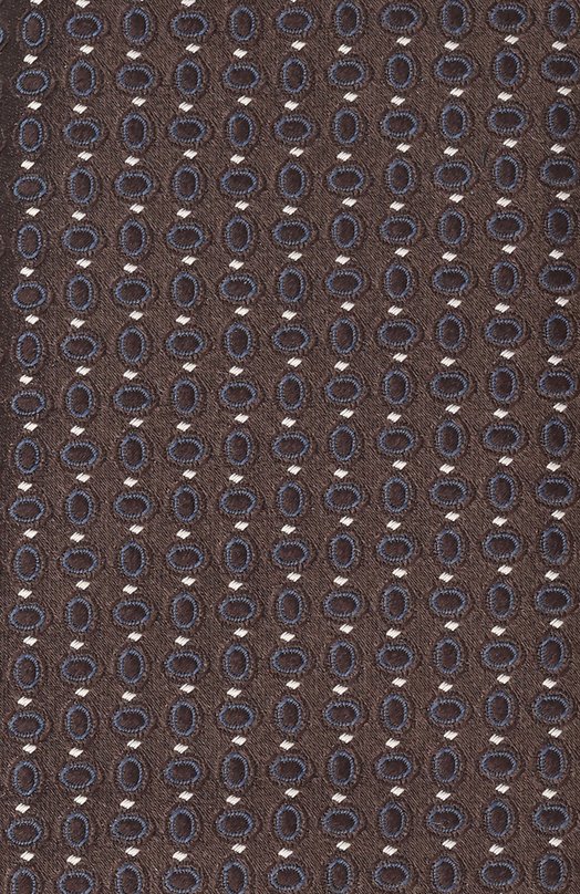 Шелковый галстук Zilli CRAV2BM0600VZ0V00 Коричневый  CRAV2BM0600VZ0V00 Фото 4