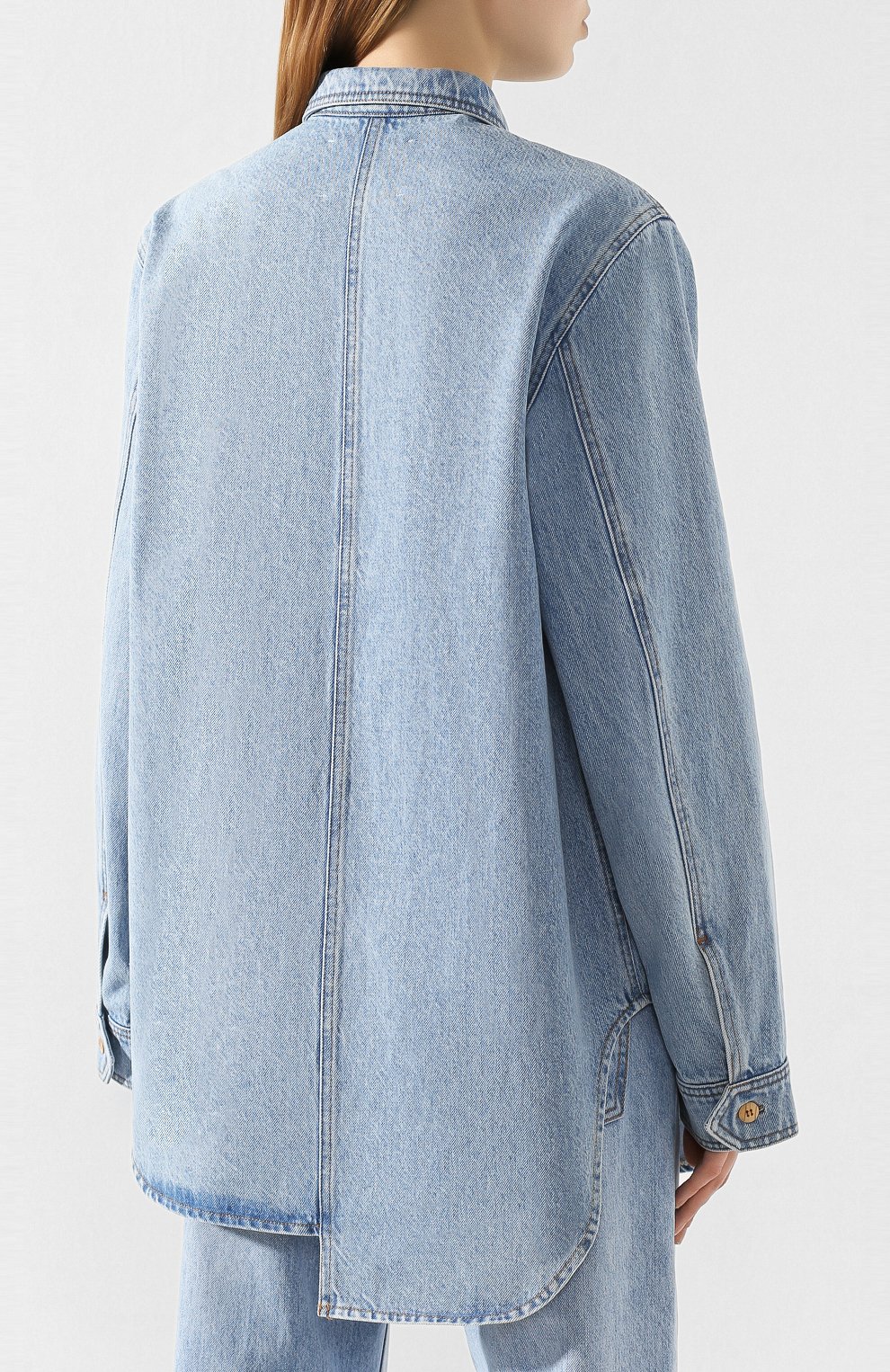 Джинсовая рубашка NANUSHKA, арт. S0LI_BLUE WASH_RIGID DENIM, фото 4