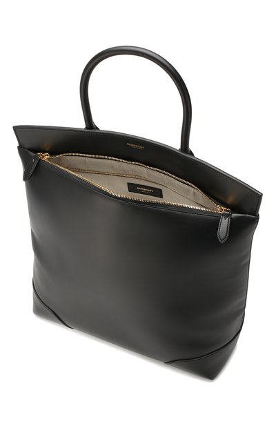 Кожаная сумка-тоут society BURBERRY, арт. 8020970, фото 4