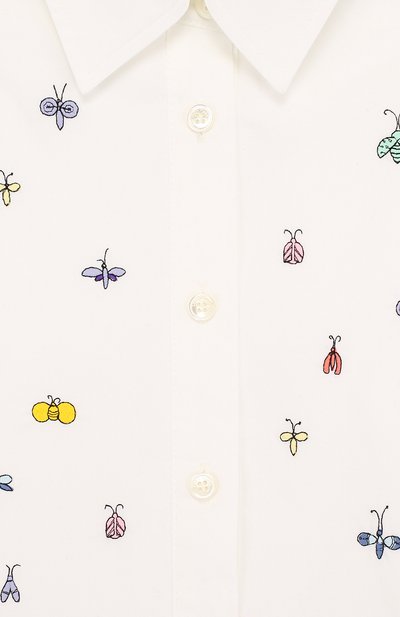 Хлопковая блуза с вышивкой LORO PIANA белого цвета по цене 44850 руб., арт. FAI0558, фото 3 Хлопковая блуза с вышивкой LORO PIANA, арт. FAI0558, фото 3