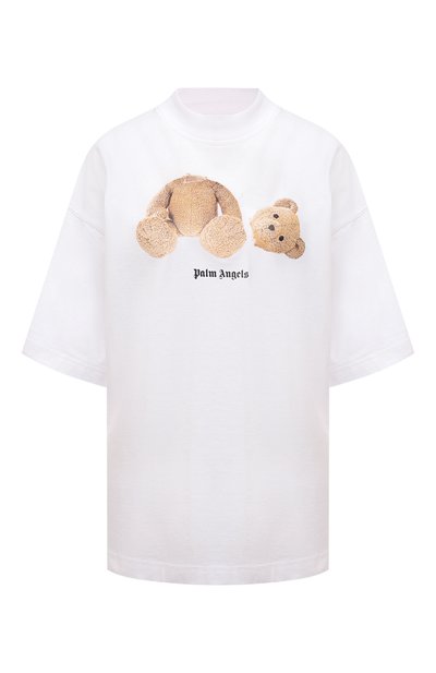 Женская хлопковая футболка PALM ANGELS, арт. PWAA017C99JER0010160