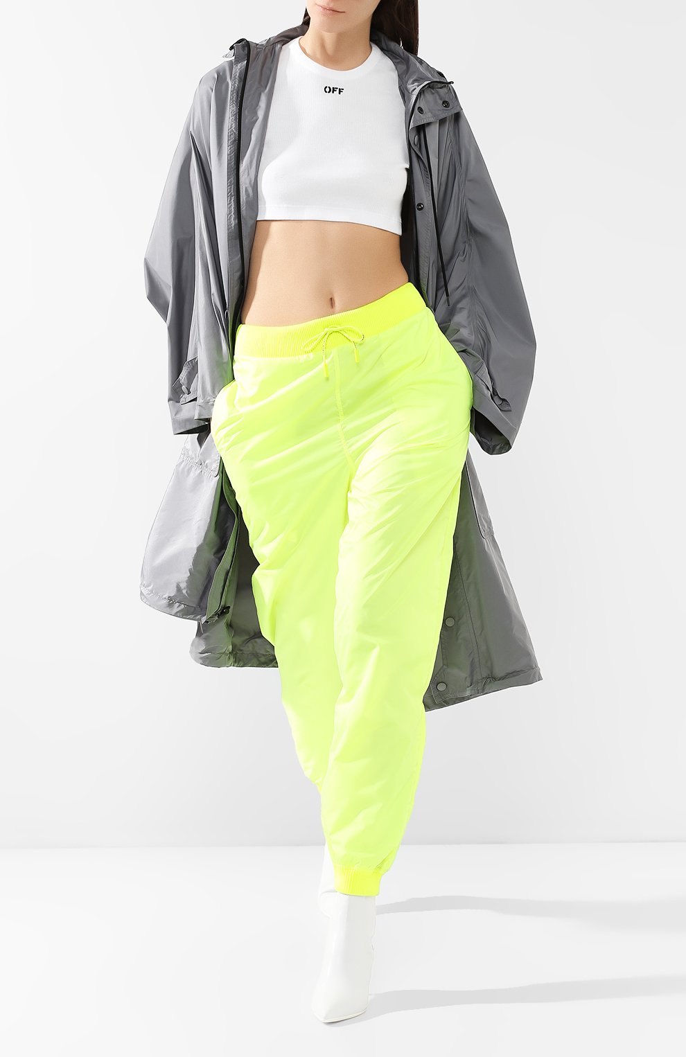 Хлопковый топ OFF-WHITE, арт. 0WAA064S191430490110, фото 2