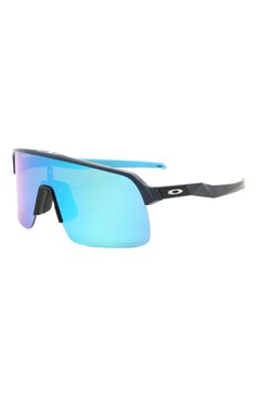 Женские солнцезащитные очки OAKLEY голубого цвета, арт. 9463-946306 | Фото 1 (Кросс-КТ: С/з-унисекс; Региональные ограничения белый список (Axapta Mercury): Не проставлено, RU; Нос: Не проставлено; Материал: Пластик; Тип очков: С/з; Очки форма: Маска; Оптика Гендер: оптика-унисекс)