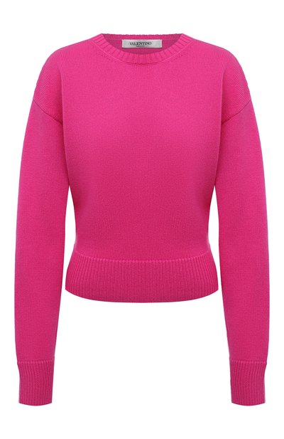 Кашемировый свитер VALENTINO фуксия цвета по цене 134000 руб., арт. WB3KCC266LS, фото 1 Кашемировый свитер VALENTINO, арт. WB3KCC266LS, фото 1