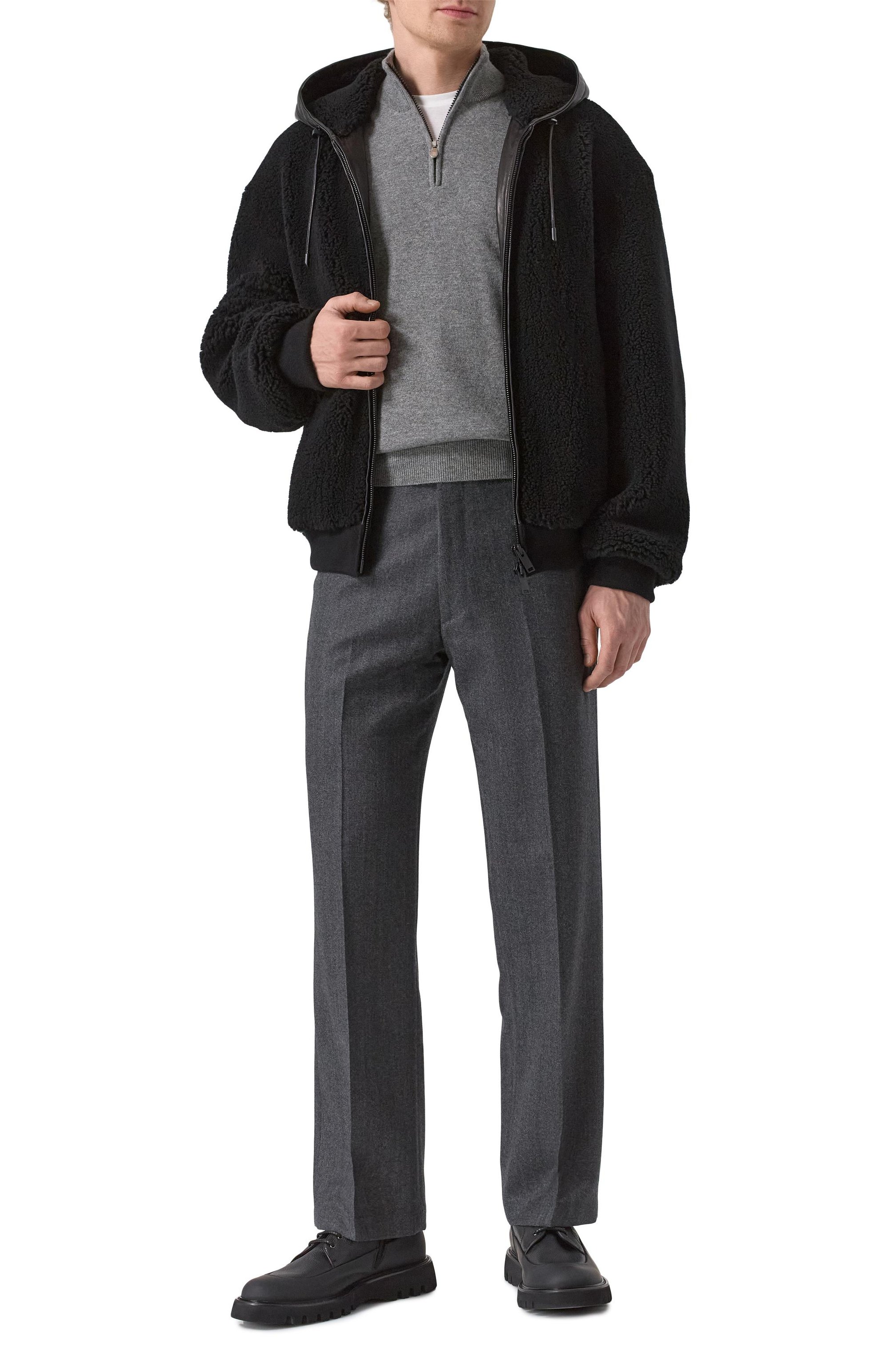 Бомбер из кашемира и шелка MVST черного цвета по цене 456500 руб., арт. TXECK-ES4390/LC1637, фото 2 Бомбер из кашемира и шелка MVST, арт. TXECK-ES4390/LC1637, фото 2