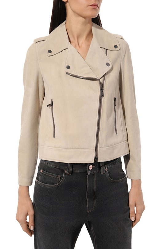 Замшевая куртка Brunello Cucinelli M0PCL2873P Бежевый  M0PCL2873P Фото 3
