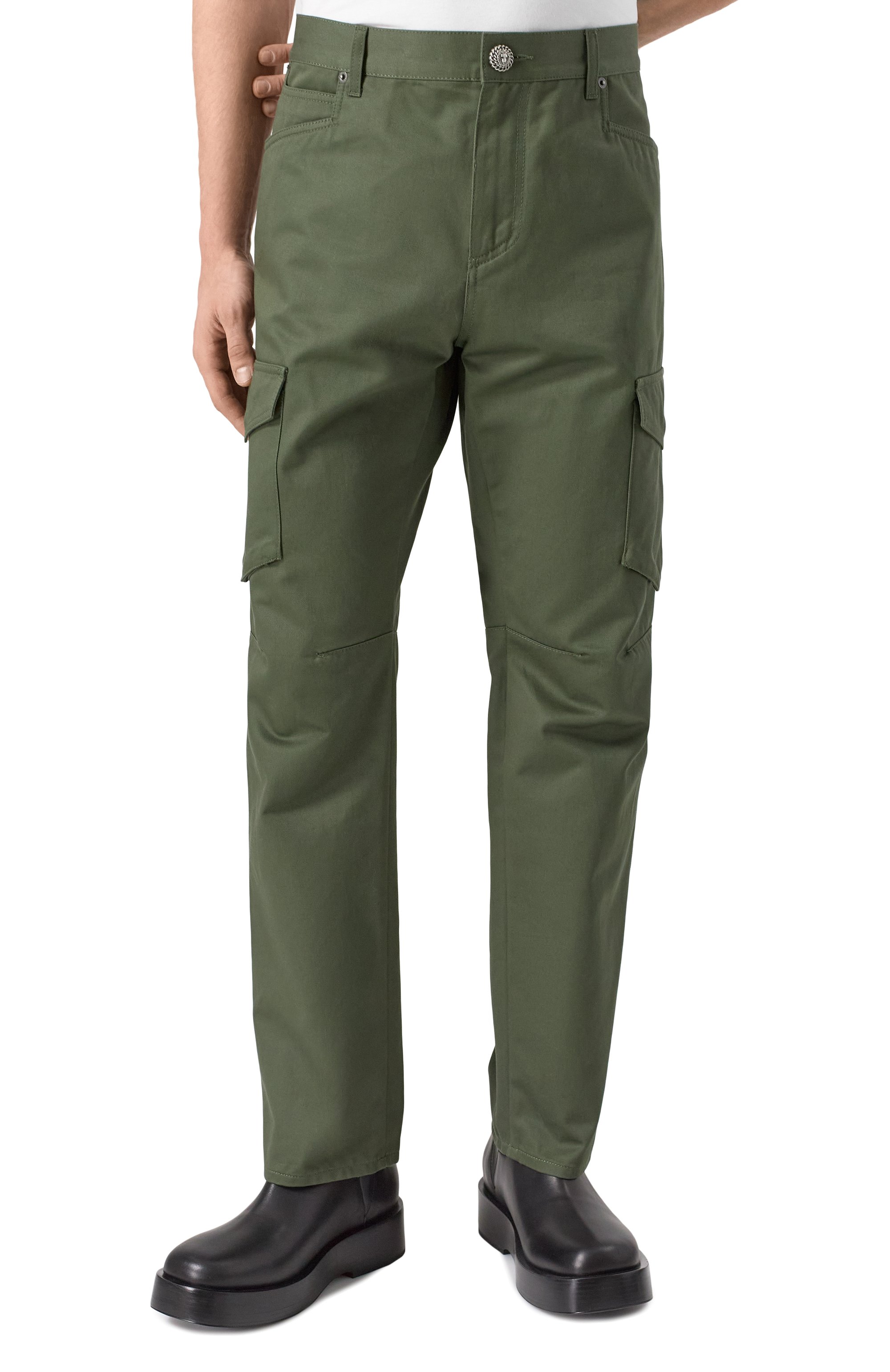 Хлопковые брюки-карго BALMAIN, арт. CH0MI075/CF04, фото 3