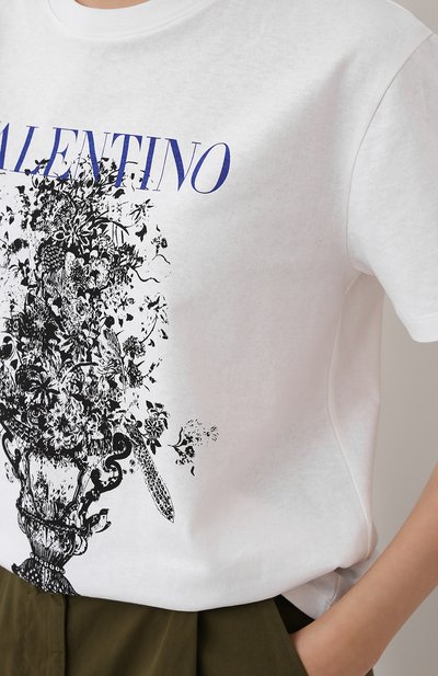 Хлопковая футболка VALENTINO, арт. UB3MG08X5UE, фото 5