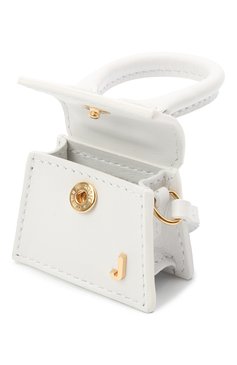 Женская сумка le petit chiquito JACQUEMUS белого цвета, арт. 211SL01/300100 | Фото 4 (Материал: Натуральная кожа; Ремень/цепочка: На ремешке; Размер: mini; Сумки-технические: Сумки через плечо; Материал сплава: Проставлено; Драгоценные камни: Проставлено)