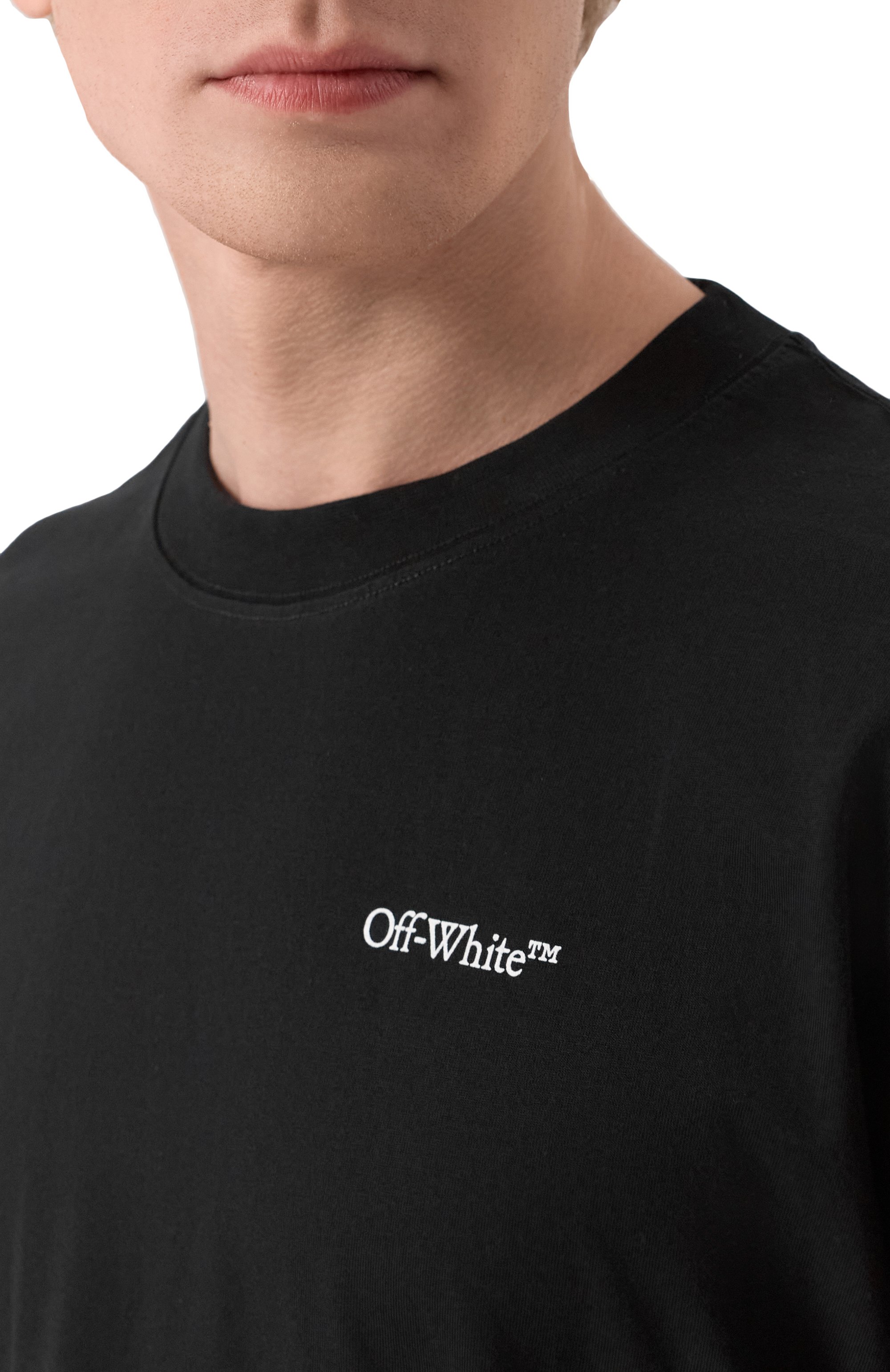 Хлопковая футболка OFF-WHITE, арт. 0MAA120F25JER00M, фото 5