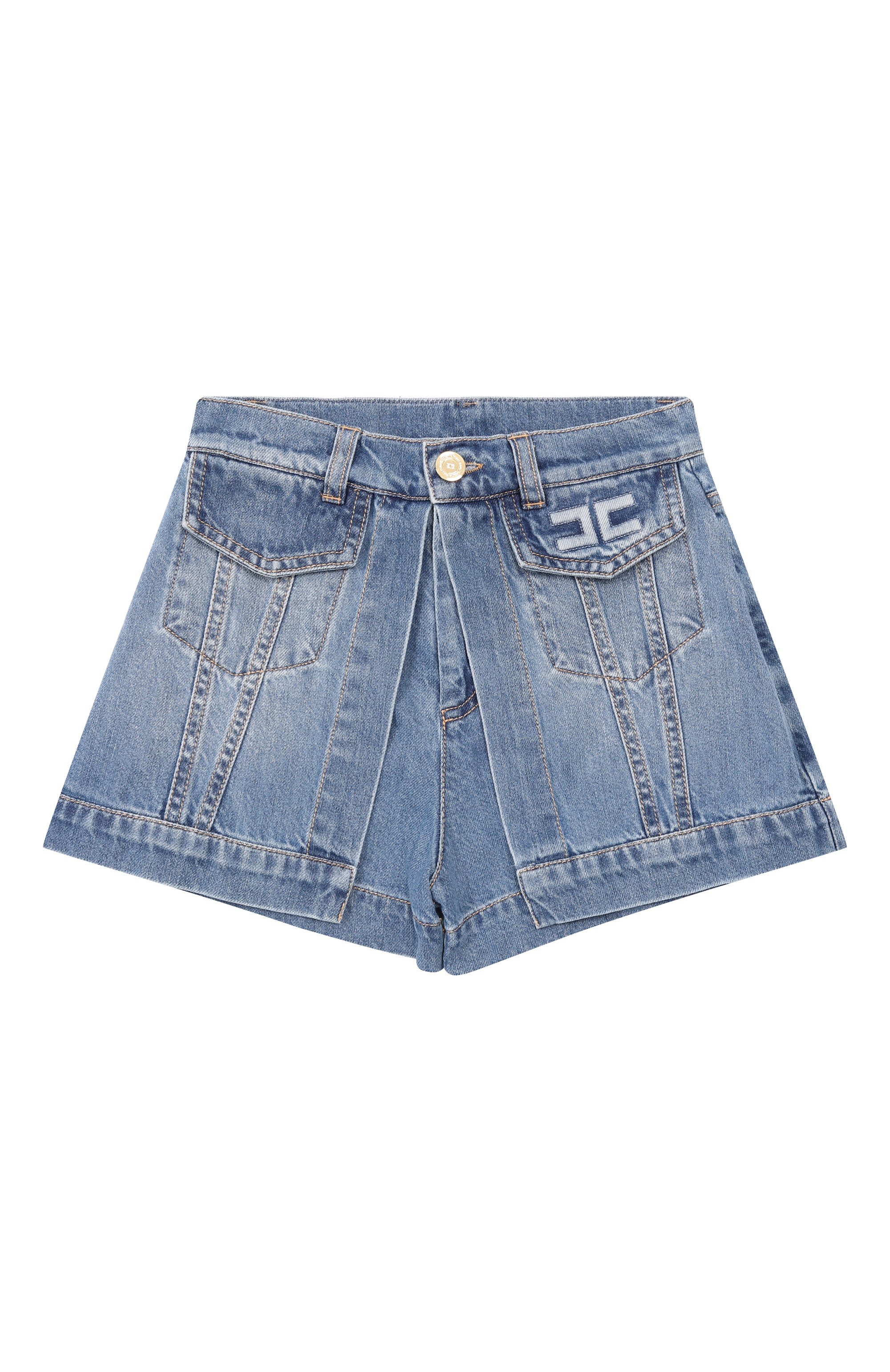 Джинсовые шорты ELISABETTA FRANCHI LA MIA BAMBINA, арт. EFBE0760/DF011_001, фото 1