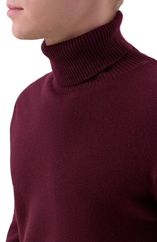 Водолазка из шерсти и кашемира Daniele Fiesoli DF 0033 Бордовый  DF 0033 Фото 5