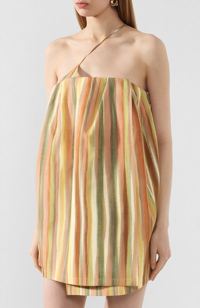 Платье из смеси вискозы и шелка JACQUEMUS, арт. 201DR06/0304C, фото 3