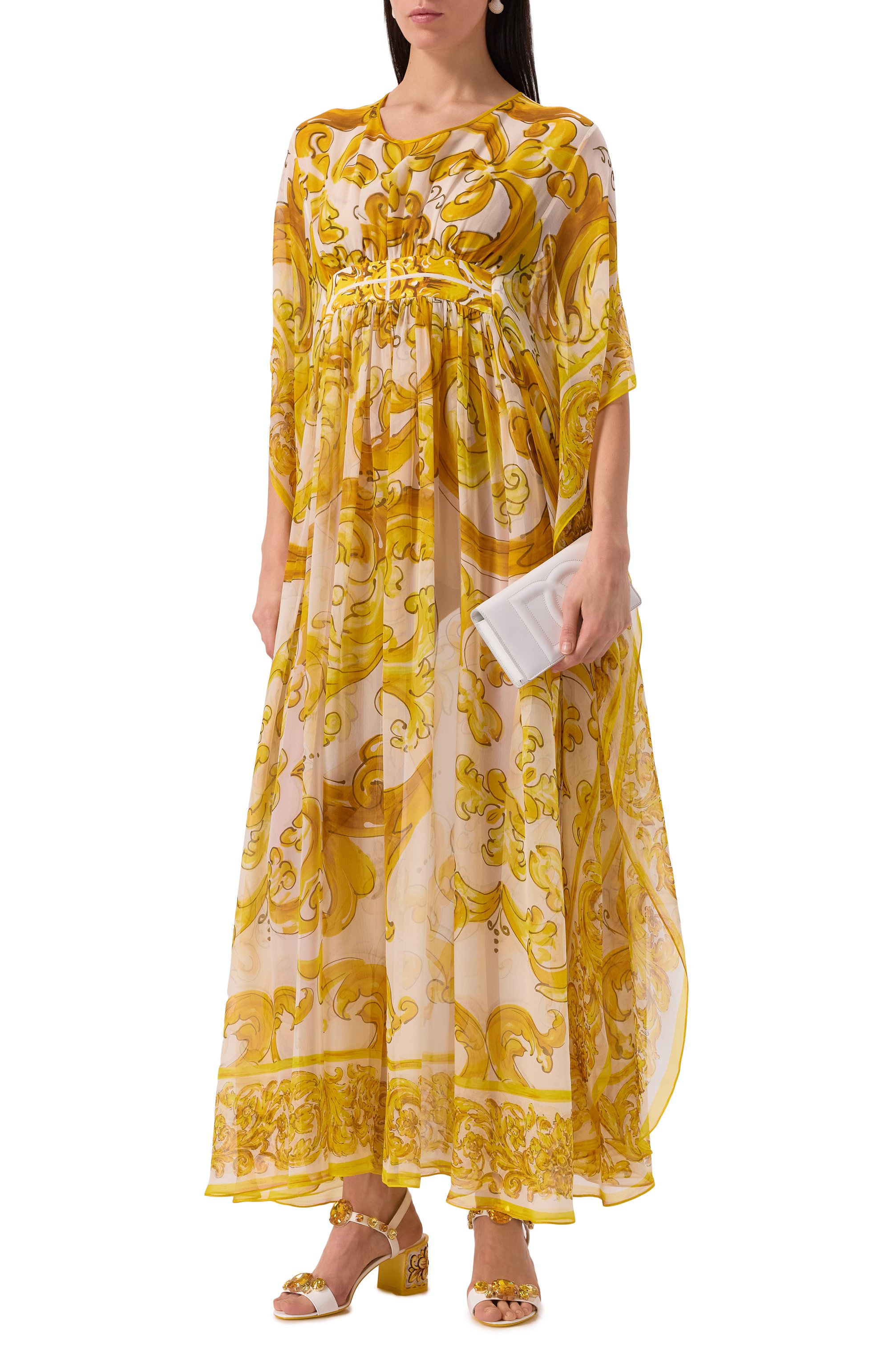 Шелковое платье DOLCE & GABBANA, арт. F6JDFT/HI1TZ, фото 2