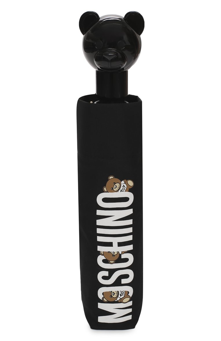 Женский складной зонт MOSCHINO черного цвета, арт. 8068-0PENCL0SE | Фото 4 (Материал: Металл, Текстиль, Синтетический материал; Региональные ограничения белый список (Axapta Mercury): Не проставлено; Нос: Не проставлено)