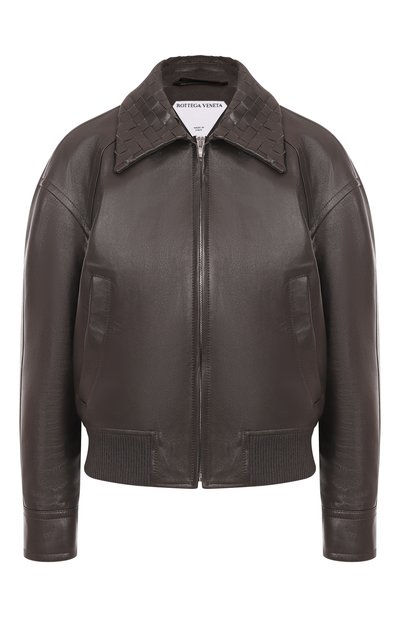 Женский кожаный бомбер BOTTEGA VENETA, арт. 832893/V5BX0
