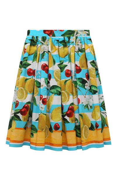 Хлопковая юбка DOLCE & GABBANA, арт. L54I94/G7L8Z/8-12+