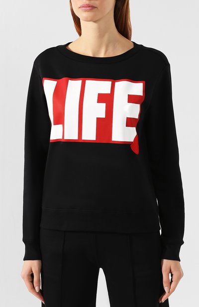 Хлопковый свитшот MONCLER черного цвета по цене 49950 руб., арт. E2-093-80923-50-V8036, фото 3 Хлопковый свитшот MONCLER, арт. E2-093-80923-50-V8036, фото 3