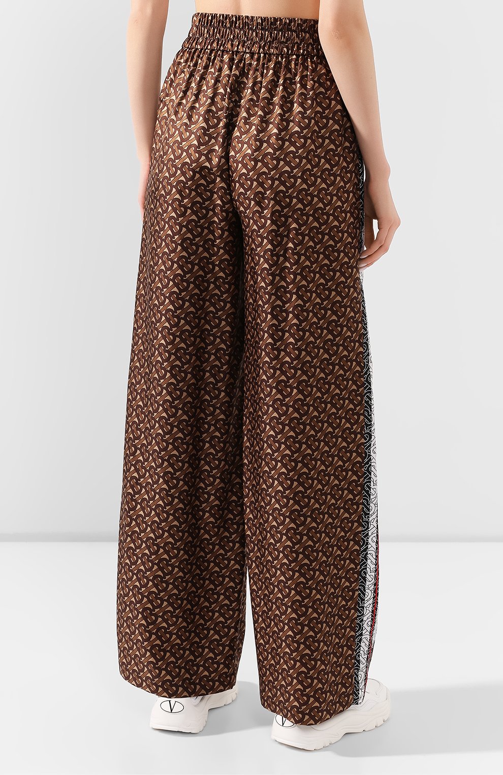 Шелковые брюки BURBERRY, арт. 8018146, фото 4