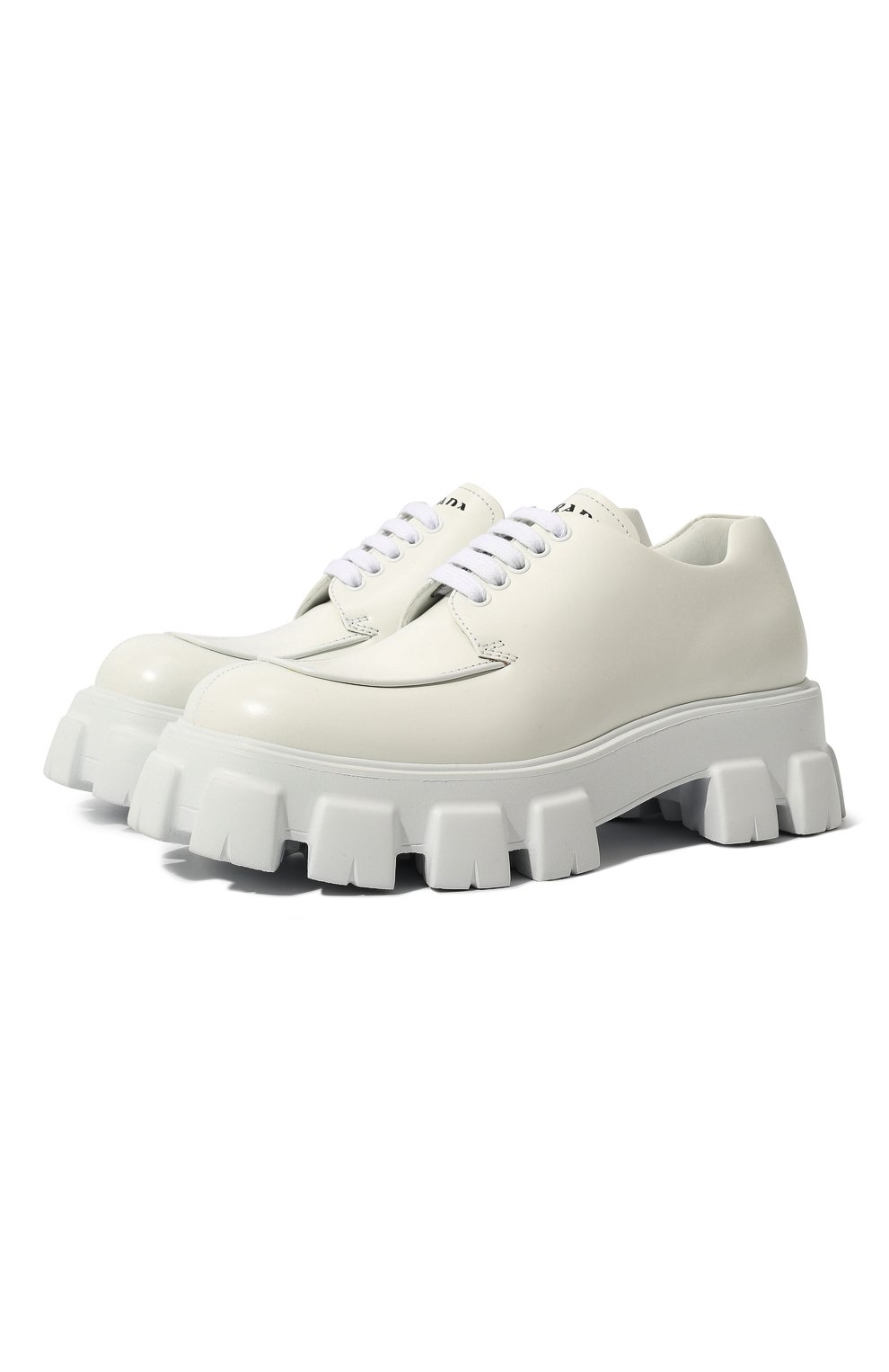 Кожаные дерби PRADA, арт. 2EE356-B4L-F0009, фото 1