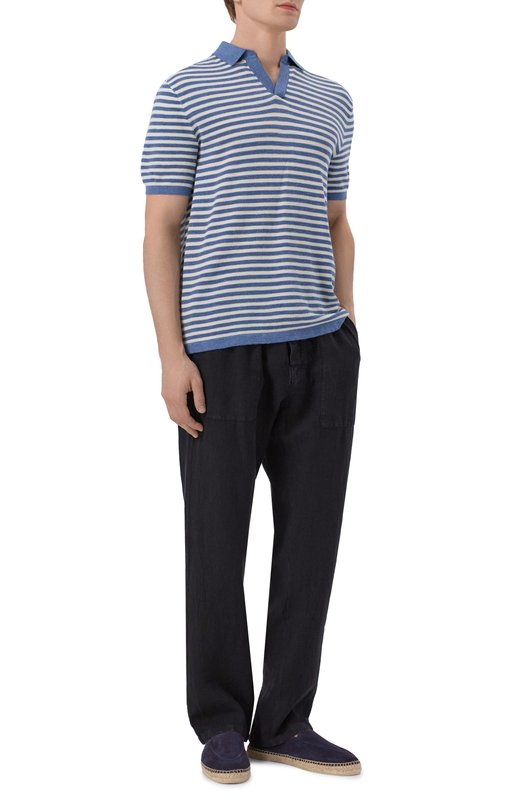 Льняные брюки MC2 Saint Barth CAA0001-01137L/CALAIS Чёрный  CAA0001-01137L/CALAIS Фото 2