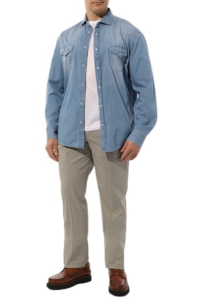 Джинсовая рубашка BRUNELLO CUCINELLI, арт. MR6834008W, фото 2