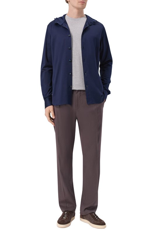 Брюки из лиоцелла Kiton UP1LACRK0609H Коричневый  UP1LACRK0609H Фото 2