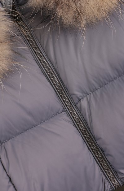 Пуховый комбинезон с меховой отделкой на капюшоне MONCLER ENFANT, арт. D2-951-14355-25-53079/18M-3A, фото 3