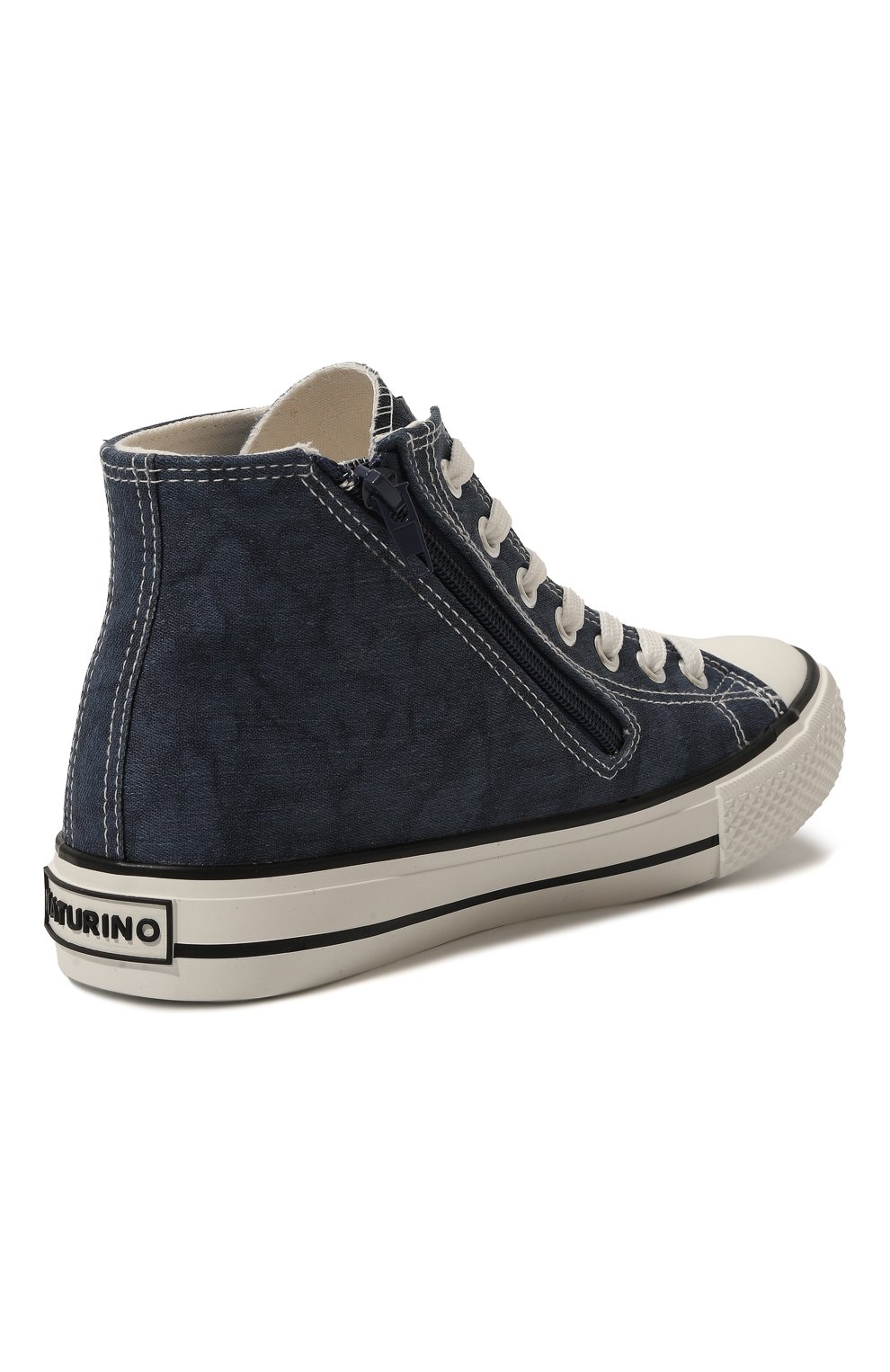 Текстильные кеды ylfas NATURINO темно-синего цвета по цене 6610 руб., арт. 2018270/01/0C02/33-40, фото 3 Текстильные кеды ylfas NATURINO, арт. 2018270/01/0C02/33-40, фото 3