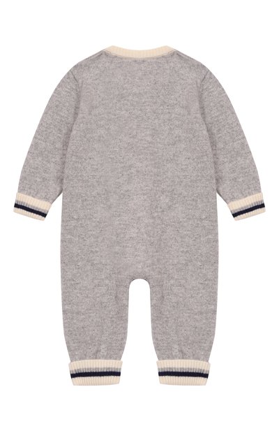 Кашемировый комбинезон BABY T серого цвета по цене 27250 руб., арт. 25AIC821TZ/18M-36M, фото 2 Кашемировый комбинезон BABY T, арт. 25AIC821TZ/18M-36M, фото 2