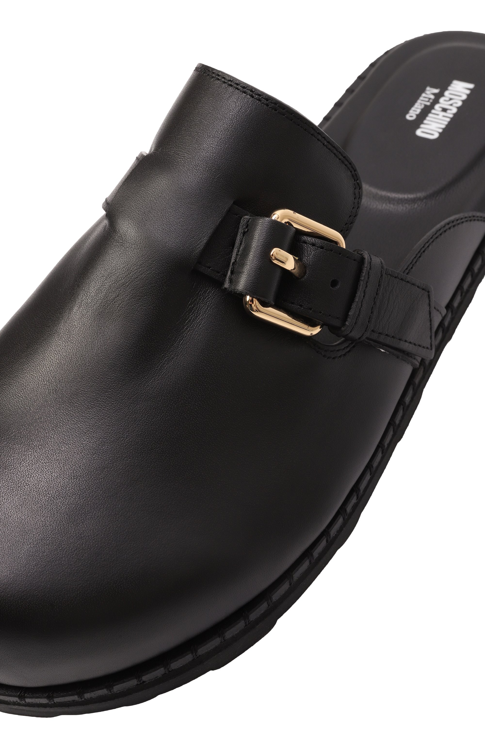 Кожаные сабо MOSCHINO, арт. 10152/GA0, фото 7