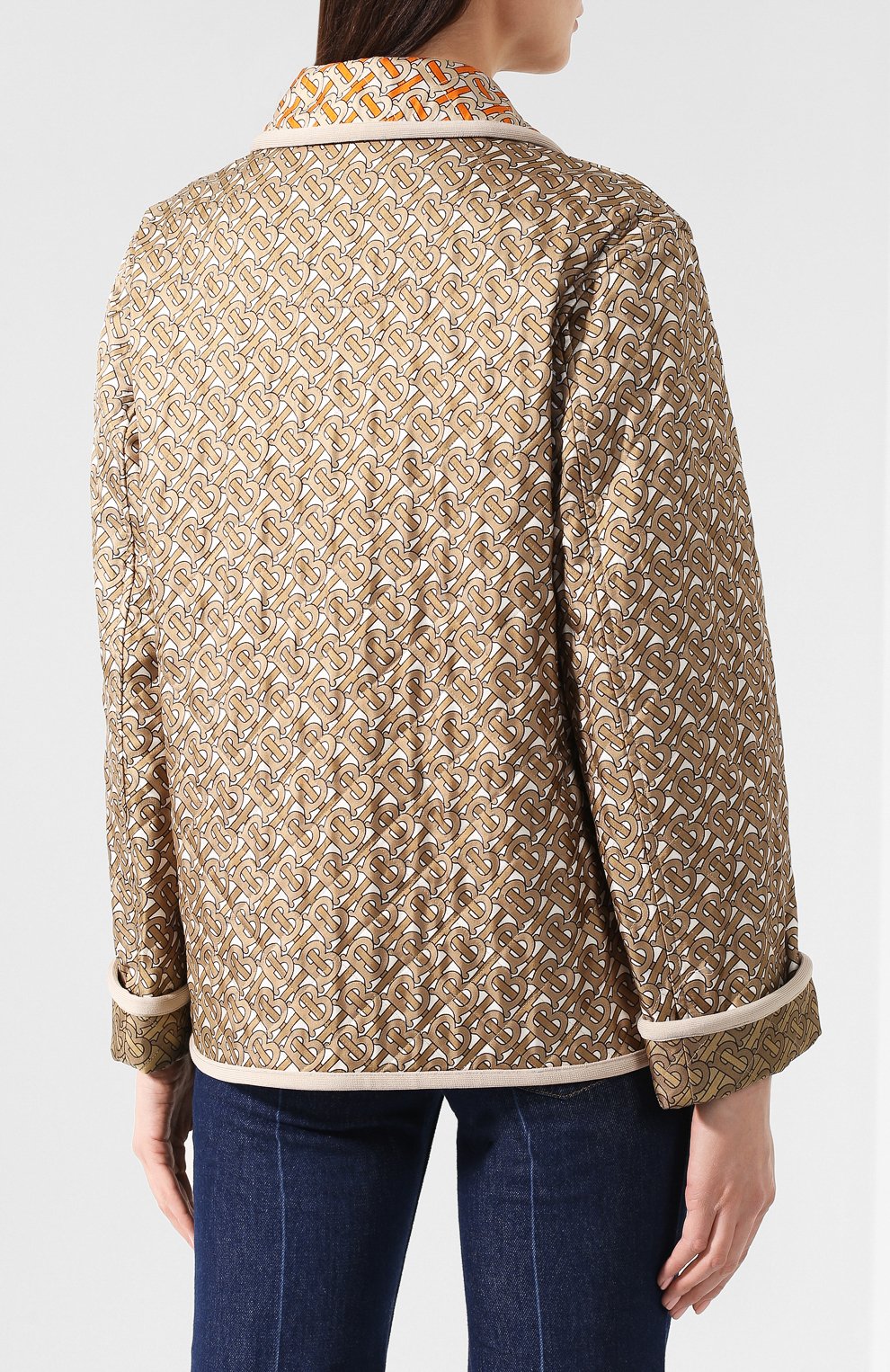 Куртка из смеси шелка и хлопка BURBERRY, арт. 4560876, фото 4